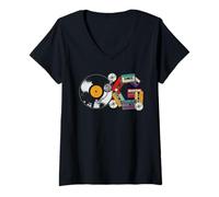 Mujer Casete de Vinilo Hip Hop Retro OG Music de los 90, CD Old School Men Camiseta Cuello V