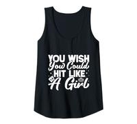 Mujer Casino Gambler You Wish Could Hit Like A Girl Gambling Camiseta sin Mangas