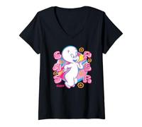 Mujer Casper Retro Spring Glow Camiseta Cuello V