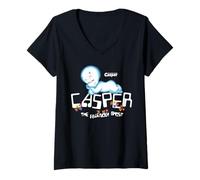 Mujer Casper Springtime Friendly Ghost Glow Camiseta Cuello V
