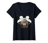 Mujer Casper The Friendly Ghost Ghostly Twins At The Manor Camiseta Cuello V