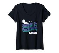 Mujer Casper The Friendly Ghost Seeing Is Believing Camiseta Cuello V
