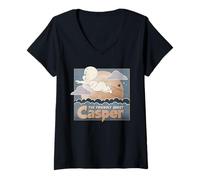 Mujer Casper The Friendly Ghost Starry Flight Camiseta Cuello V