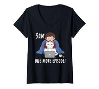 Mujer Cat Lover 3AM Un Episodio más Camiseta Cuello V