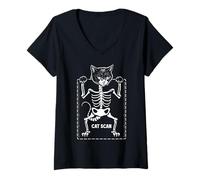 Mujer Cat Scan CT Scan Funny Radiógrafo Tecnólogo Radiología Camiseta Cuello V