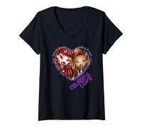 Mujer Celebr8 Love Roxxi Nevra Pretty N Punk Pride Día de San Valentín Camiseta Cuello V