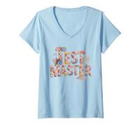 Mujer Cepillo Divertido Test Master ELA Stem Ready Cottagecore Camiseta Cuello V