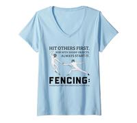 Mujer Cercado Divertido Todo lo Que Tus Padres te dijeron Que no hicieras Camiseta Cuello V