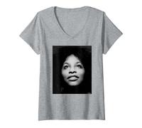 Mujer Chaka Khan Soy Toda Mujer Cantante por AJ Barratt Camiseta Cuello V