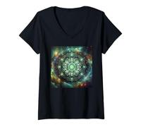 Mujer Chakra del Corazón Amor y Compasión Camiseta Cuello V