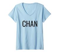 Mujer Chan Camiseta Cuello V