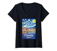 Mujer Chania Grecia Camiseta Cuello V