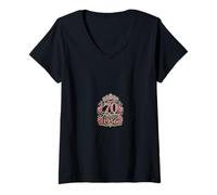 Mujer Chapter 70 Fabulous Since 1956 Floral 70th Birthday Women Camiseta Cuello V