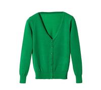 Mujer Chaqueta De Punto Con Escote En V Cardigan Verde XL