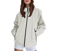 Mujer Chaqueta Impermeable Chubasquero Cortavientos Exteriores Lluvia Abrigo Ligero Transpirable Deportiva Primavera Otoño Capucha Impermeável Senderismo Vientos Cazador