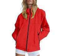 Mujer Chaqueta Impermeable Chubasquero Cortavientos Exteriores Lluvia Abrigo Ligero Transpirable Deportiva Primavera Otoño Capucha Impermeável Senderismo Vientos Cazador
