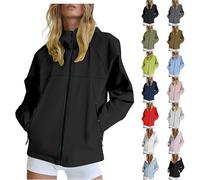 Mujer Chaqueta Impermeable Chubasquero Cortavientos Exteriores Lluvia Abrigo Ligero Transpirable Deportiva Primavera Otoño Capucha Impermeável Senderismo Vientos Cazador