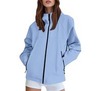 Mujer Chaqueta Impermeable Chubasquero Cortavientos Exteriores Lluvia Abrigo Ligero Transpirable Deportiva Primavera Otoño Capucha Impermeável Senderismo Vientos Cazador