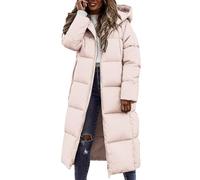 Mujer Chaquetas de Abrigo Largos con Capucha Casual Parka Chaqueta de Plumas Básica Abrigo de Invierno Manga Larga Down Jacket Chaqueta de Plumón Long Jacket Chaqueta Acolchada Mujer winter