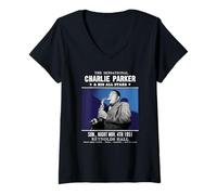 Mujer Charlie Parker Reynolds Hall Filadelfia 1951 Camiseta Cuello V