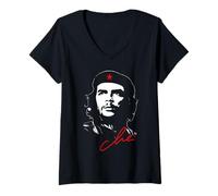 Mujer Che Guevara Camiseta Rebel Cuban Camiseta Guerrilla Revolution Camiseta Cuello V