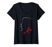 Mujer Che Guevara Shirt Rebel Cuban Shirt Guerrilla Revolution Camiseta Cuello V