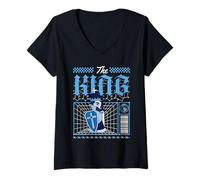 Mujer Chess Piece The King - Disfraz Divertido de Halloween a Juego para la Familia Camiseta Cuello V
