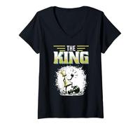 Mujer Chess Piece The King - Disfraz Divertido de Halloween a Juego para la Familia Camiseta Cuello V