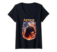 Mujer Chester A. Arthur Camiseta Cuello V