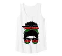 Mujer Chica de Kenia Kenia Bandera de Kenia Orgullosa Mujer de Kenia Camiseta sin Mangas