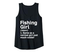Mujer Chica De Pesca Una Chica Normal Mucho Más Fresco Muchacha Camiseta sin Mangas