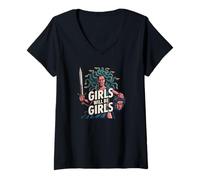 Mujer Chica Será Feminista Chicas Medusa Camiseta Cuello V