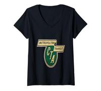 Mujer Chicago Camiseta Retro Transit Authority Logo CTA Hombres Mujeres Camiseta Cuello V