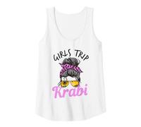Mujer Chicas a Juego Viaje Krabi moño desordenado Camiseta sin Mangas