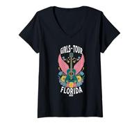 Mujer CHICAS DE TOUR FLORIDA 2025 Camiseta Cuello V