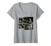 Mujer Chick Corea Jazz Pianista Regresa para Siempre por Dick Barnatt Camiseta Cuello V