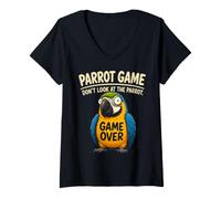 Mujer Chicken Game No mires The Chicken Funny Chicken Camiseta Cuello V