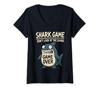 Mujer Chicken Game No mires The Chicken Funny Chicken Camiseta Cuello V