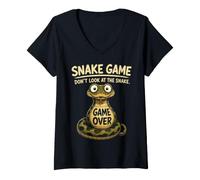 Mujer Chicken Game No mires The Chicken Funny Chicken Camiseta Cuello V