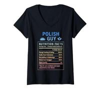 Mujer Chico Polaco Divertido con raíces polacas Camiseta Cuello V