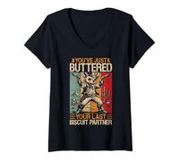 Mujer Chihuahua Divertido Que acabas de Untar tu última Galleta Camiseta Cuello V
