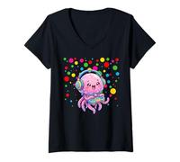 Mujer Children Spotty In Need Kids Dots Marine Animals Jellyfish Camiseta Cuello V