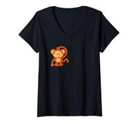 Mujer Chimpancé Camiseta Cuello V