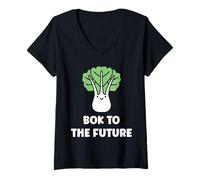 Mujer Chinese Cabbage bok to The Future Vegetable Funny Bok Choy Camiseta Cuello V
