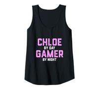 Mujer Chloe Gamer Girl Disfraz de Halloween para Gen Z Gaming Chloe Camiseta sin Mangas