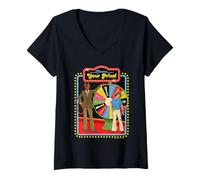 Mujer Choose Your Prize Satan Retro Vintage Funny Adult Humor Camiseta Cuello V