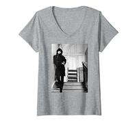 Mujer Chrissie Hynde de los Pretenders Foto de AJ Barratt Camiseta Cuello V