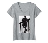 Mujer Chrissie Hynde Los Pretenders Te Soportaré AJ Barratt Camiseta Cuello V