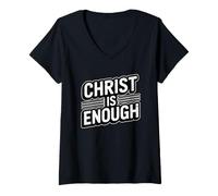 Mujer Christ Is Enough Camiseta Cuello V