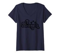 Mujer Christian Chosen para Hombres, Mujeres y niños Que aman a Dios Camiseta Cuello V